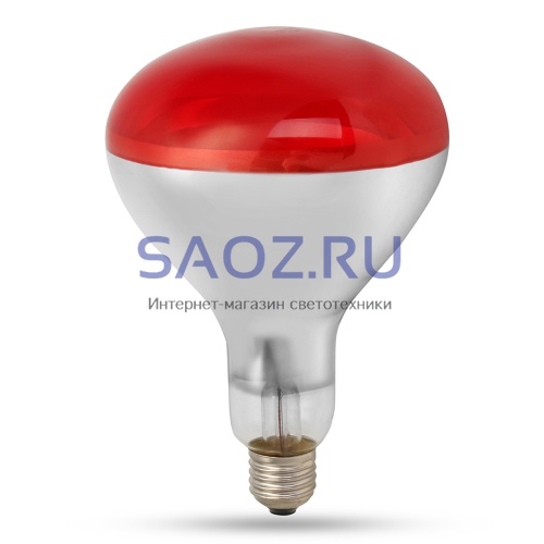 Лампа инфракрасная LightBest ERK R125 175W E27 Red (ИКЗК 175Вт)