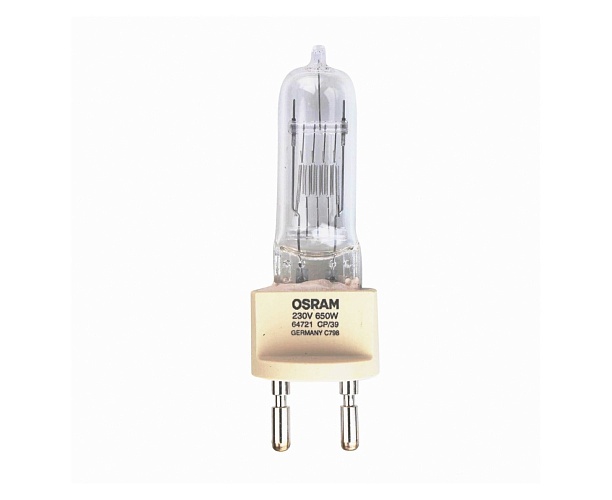 Лампа галогенная OSRAM 64721 CP/39 650W 230V G22 20X1 DIMPLE